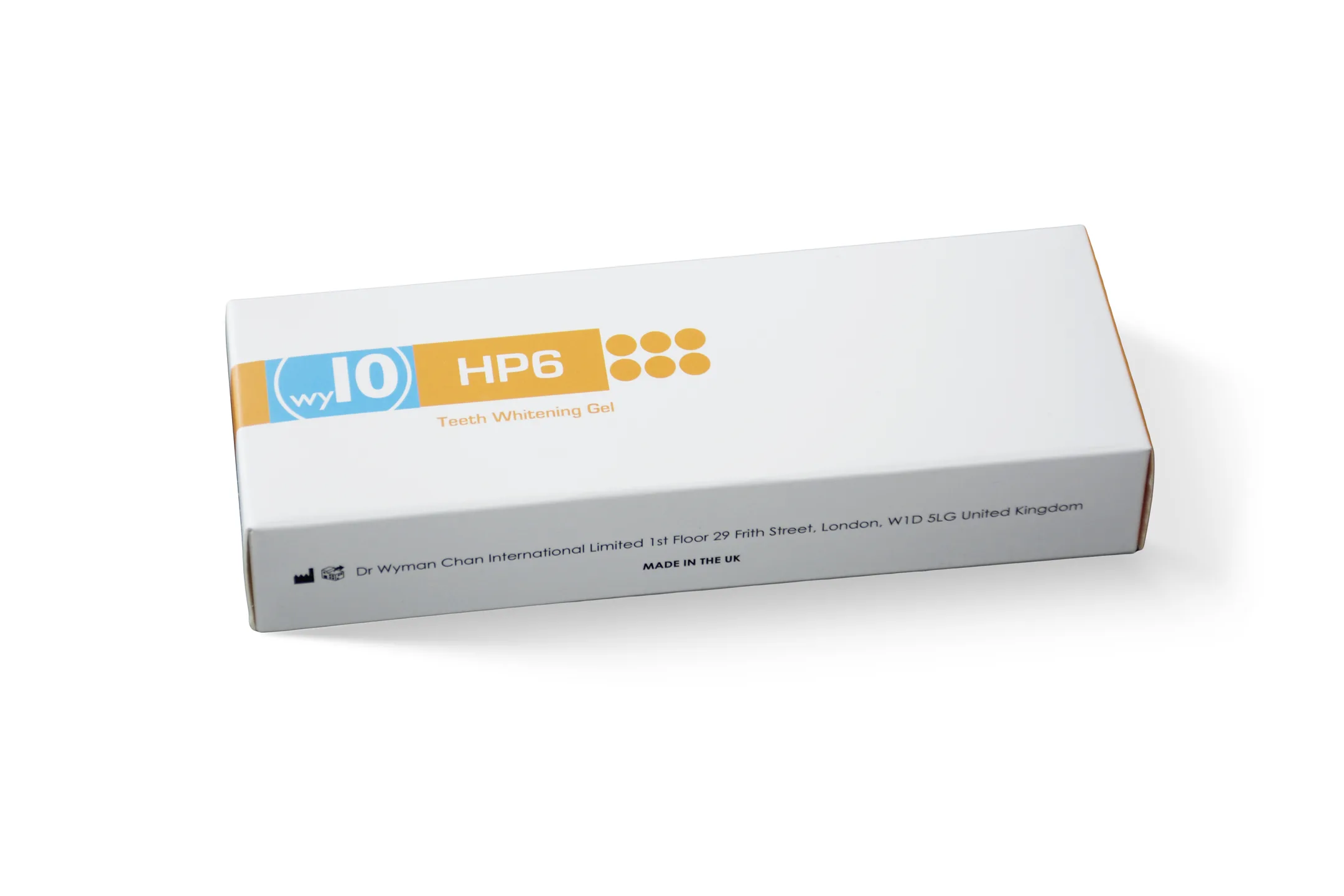 HP6 teeth whitening gel box